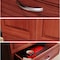 John Louis Home Solid Wood 12in. Deep 5 Drawer and Solid Wood Door Storage Tower Red Mahogany JLH-412WC-R-SD - alternate 4